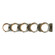 Brooklyn Brooklyn 5-Light Straight Double Shade Bath Sconce in Sterling (39|201379-SKT-85-84-GG0711)