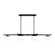 Lune Four Light Linear Chandelier in Aged Iron (454|EC1264AI)