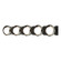 Brooklyn Brooklyn 5-Light Straight Double Shade Bath Sconce in Sterling (39|201379-SKT-85-10-GG0711)