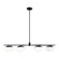 Lune Eight Light Chandelier in Aged Iron (454|EC1258AI)