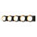 Brooklyn Five Light Bath Sconce in Black (39|201379-SKT-10-86-GG0711)