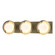 Brooklyn Brooklyn 3-Light Straight Double Shade Bath Sconce in Modern Brass (39|201378-SKT-86-85-GG0711)