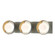 Brooklyn Brooklyn 3-Light Straight Double Shade Bath Sconce in Vintage Platinum (39|201378-SKT-82-86-GG0711)