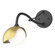 Brooklyn One Light Wall Sconce in Black (39|201376-SKT-10-86-GG0711)