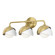 Brooklyn Brooklyn 3-Light Double Shade Bath Sconce in Modern Brass (39|201375-SKT-86-02-GG0711)