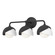 Brooklyn Brooklyn 3-Light Double Shade Bath Sconce in Black (39|201375-SKT-10-02-GG0711)