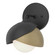 Brooklyn Brooklyn 1-Light Double Shade Bath Sconce in Black (39|201374-SKT-10-84-GG0711)