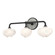 Ume Ume 3-Light Curved Arm Bath Sconce in Black (39|201342-SKT-10-85-FD0710)