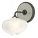 Ume Ume 1-Light Curved Arm Bath Sconce in Black (39|201340-SKT-10-85-FD0710)