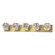Gatsby Five Light Bath Sconce in Modern Brass (39|201323-SKT-86-CR)