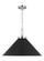 Wellfleet One Light Pendant in Midnight Black and Polished Nickel (454|CP1311MBKPN)