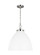 Wellfleet One Light Pendant in Matte White and Polished Nickel (454|CP1301MWTPN)