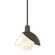 Brooklyn Brooklyn Double Shade Art Glass Mini Pendant in Bronze (39|181184-SKT-MULT-05-BB0757)