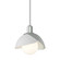 Brooklyn Brooklyn Double Shade Mini Pendant in Vintage Platinum (39|181183-SKT-MULT-82-02)