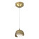 Brooklyn Brooklyn Double Shade Low Voltage Mini Pendant in Modern Brass (39|161183-SKT-STND-86-84-GG0711)