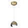 Brooklyn Brooklyn Double Shade Low Voltage Mini Pendant in Modern Brass (39|161183-SKT-STND-86-10-GG0711)