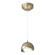 Brooklyn One Light Mini Pendant in Soft Gold (39|161183-SKT-STND-84-85-GG0711)