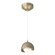 Brooklyn Brooklyn Double Shade Low Voltage Mini Pendant in Soft Gold (39|161183-SKT-STND-84-84-GG0711)