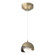 Brooklyn Brooklyn Double Shade Low Voltage Mini Pendant in Soft Gold (39|161183-SKT-STND-84-14-GG0711)