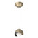 Brooklyn Brooklyn Double Shade Low Voltage Mini Pendant in Soft Gold (39|161183-SKT-STND-84-10-GG0711)