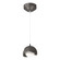 Brooklyn Brooklyn Double Shade Low Voltage Mini Pendant in Oil Rubbed Bronze (39|161183-SKT-STND-14-20-GG0711)