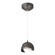 Brooklyn One Light Mini Pendant in Oil Rubbed Bronze (39|161183-SKT-STND-14-10-GG0711)