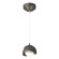 Brooklyn Brooklyn Double Shade Low Voltage Mini Pendant in Oil Rubbed Bronze (39|161183-SKT-STND-14-07-GG0711)