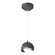 Brooklyn Brooklyn Double Shade Low Voltage Mini Pendant in Black (39|161183-SKT-STND-10-20-GG0711)