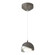 Brooklyn Brooklyn Double Shade Low Voltage Mini Pendant in Dark Smoke (39|161183-SKT-STND-07-82-GG0711)