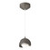 Brooklyn Brooklyn Double Shade Low Voltage Mini Pendant in Dark Smoke (39|161183-SKT-STND-07-20-GG0711)