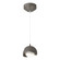 Brooklyn Brooklyn Double Shade Low Voltage Mini Pendant in Dark Smoke (39|161183-SKT-STND-07-07-GG0711)