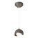Brooklyn Brooklyn Double Shade Low Voltage Mini Pendant in Dark Smoke (39|161183-SKT-STND-07-05-GG0711)