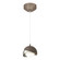 Brooklyn Brooklyn Double Shade Low Voltage Mini Pendant in Bronze (39|161183-SKT-STND-05-85-GG0711)