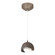 Brooklyn Brooklyn Double Shade Low Voltage Mini Pendant in Bronze (39|161183-SKT-STND-05-20-GG0711)