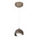Brooklyn Brooklyn Double Shade Low Voltage Mini Pendant in Bronze (39|161183-SKT-STND-05-14-GG0711)