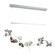 Belladonna Belladonna LED Pendant in Vintage Platinum (39|139813-LED-STND-82-05-CR)