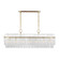 Beckett Seven Light Linear Chandelier in Burnished Brass (454|CC1307BBS)