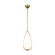 Galassia One Light Pendant in Burnished Brass (454|AEP1001BBS)