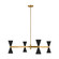 Albertine Eight Light Chandelier in Midnight Black (454|AEC1088MBK)