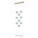 Abacus Abacus 9-Light Ceiling-to-Floor LED Pendant in Soft Gold (39|139057-LED-STND-84-YL0668)