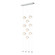 Abacus Abacus 9-Light Ceiling-to-Floor LED Pendant in Vintage Platinum (39|139057-LED-STND-82-GG0668)