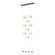 Abacus Abacus 9-Light Ceiling-to-Floor LED Pendant in Dark Smoke (39|139057-LED-STND-07-GG0668)