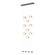 Abacus Abacus 9-Light Ceiling-to-Floor LED Pendant in Bronze (39|139057-LED-STND-05-GG0668)