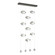 Gatsby Gatsby 9-Light LED Pendant in Natural Iron (39|139056-LED-STND-20-CR)