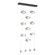 Gatsby Gatsby 9-Light LED Pendant in Black (39|139056-LED-STND-10-CR)