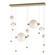 Abacus Abacus 7-Light Double Linear LED Pendant in Modern Brass (39|139054-LED-STND-86-GG0694)