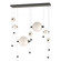 Abacus Abacus 7-Light Double Linear LED Pendant in Natural Iron (39|139054-LED-STND-20-GG0694)