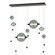Abacus Abacus 7-Light Double Linear LED Pendant in Oil Rubbed Bronze (39|139054-LED-STND-14-YL0694)