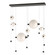 Abacus Abacus 7-Light Double Linear LED Pendant in Oil Rubbed Bronze (39|139054-LED-STND-14-GG0694)