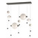 Abacus Abacus 7-Light Double Linear LED Pendant in Dark Smoke (39|139054-LED-STND-07-GG0694)